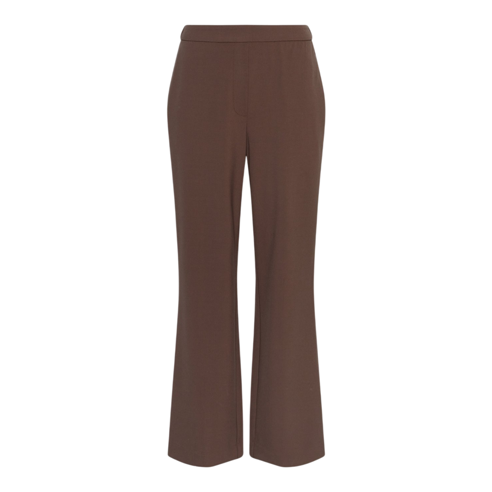 Moss Copenhagen CAYA CHANA STRAIGHT PANTS - HOT FUDGE