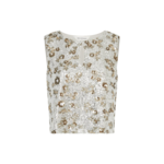 Moss Copenhagen MAGNOLIA TOP - SILVER/T COCO