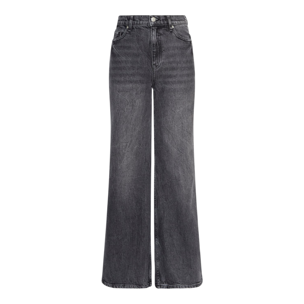 Moss Copenhagen SOLIA ADA WIDE JEANS - BLACK GREY WASH