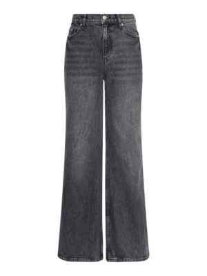 Moss Copenhagen SOLIA ADA WIDE JEANS - BLACK GREY WASH