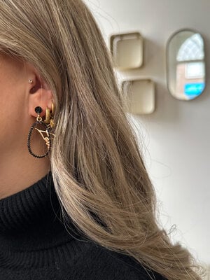 Day & Eve MOOS EARRING - BLACK