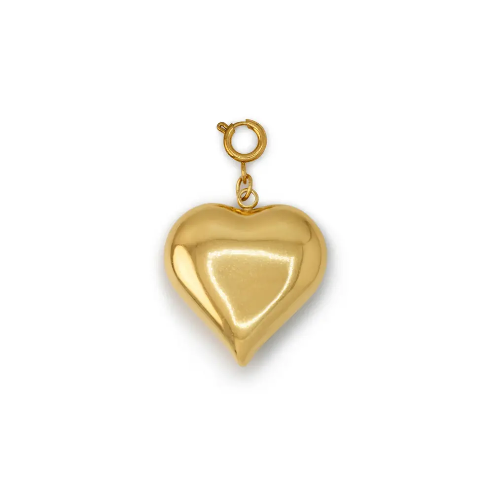 Le Veer MEDIUM HEART CHARM - GOLD