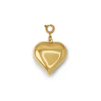 MEDIUM HEART CHARM - GOLD