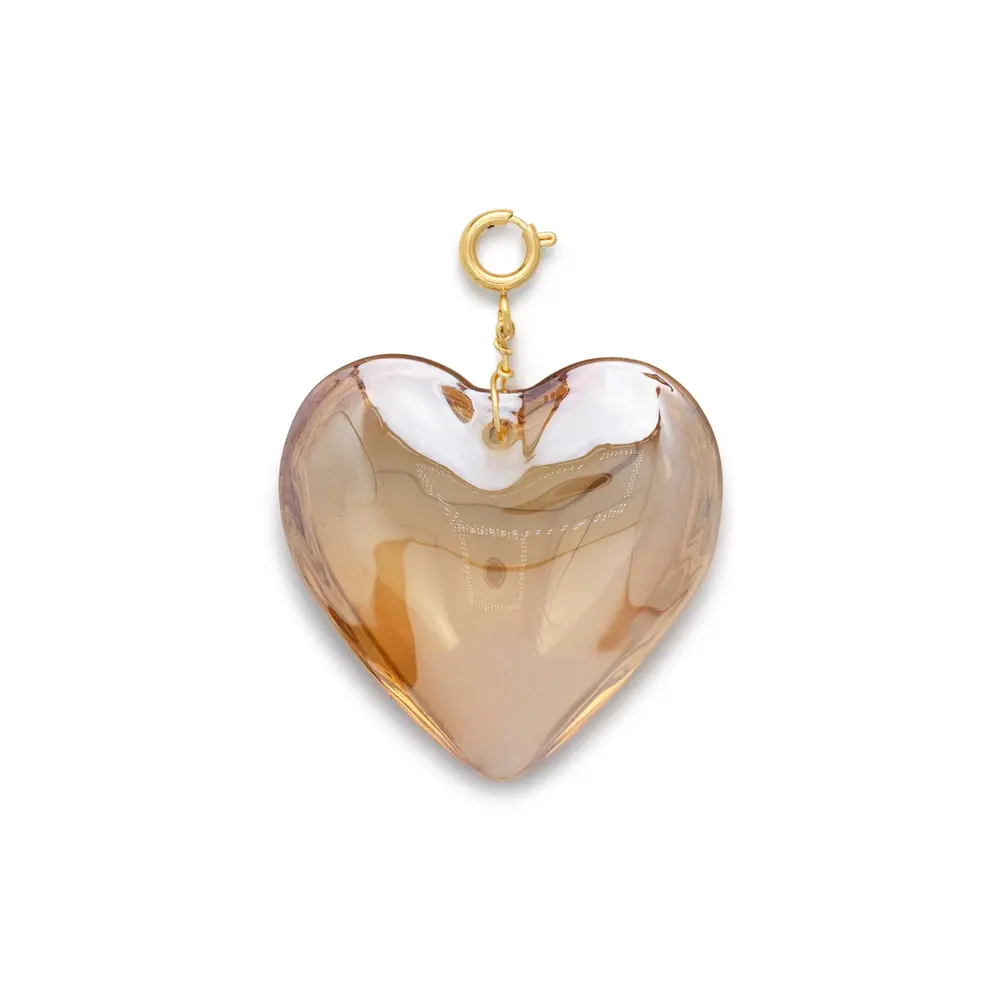 Le Veer GLOWING HEART CHARM - BROWN