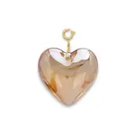 Le Veer GLOWING HEART CHARM - BROWN