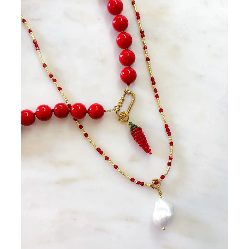 Le Veer LUCKY PEPPER CHARM - RED