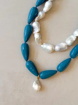 Le Veer MUSE NECKLACE - DENIM