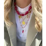 Le Veer HALO NECKLACE - RED