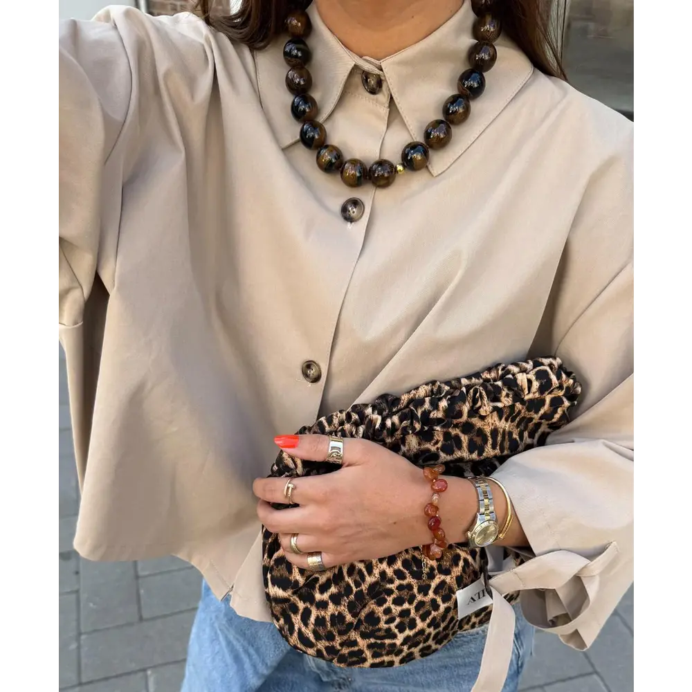 Le Veer NOVA NECKLACE - CHOCOLATE BROWN