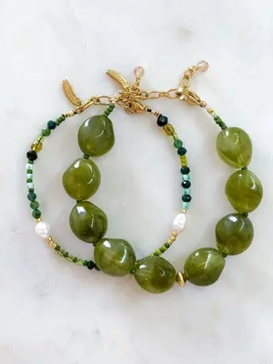 Le Veer HULA BRACELET - GREEN