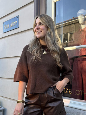 LOTZ & LOT MOISY KNIT - DARK BROWN