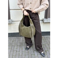FLOOR PANTS - DARK BROWN
