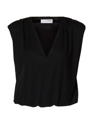 Selected Femme MIRA SS TOP - BLACK