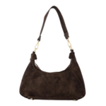LOTZ & LOT VANYA SUEDE BAG - DARK BROWN