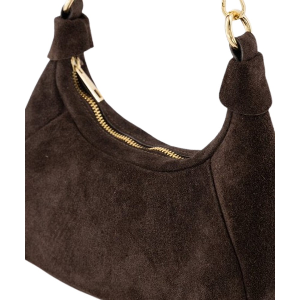 LOTZ & LOT VANYA SUEDE BAG - DARK BROWN