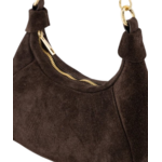 LOTZ & LOT VANYA SUEDE BAG - DARK BROWN