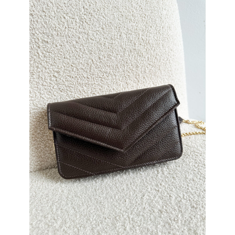 LOTZ & LOT LAURIE CLASSIC GRAIN BAG - DARK BROWN