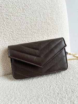 LOTZ & LOT LAURIE CLASSIC GRAIN BAG - DARK BROWN