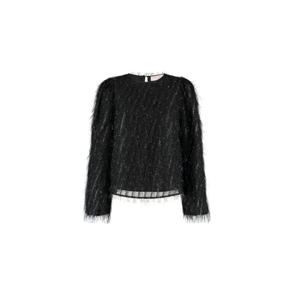 Studio Amaya VELVET BLOUSE - BLACK
