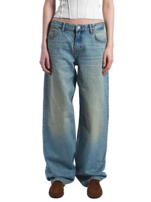 DRDENIM HILL LOW WIDE JEANS - STREAM SKY AGED