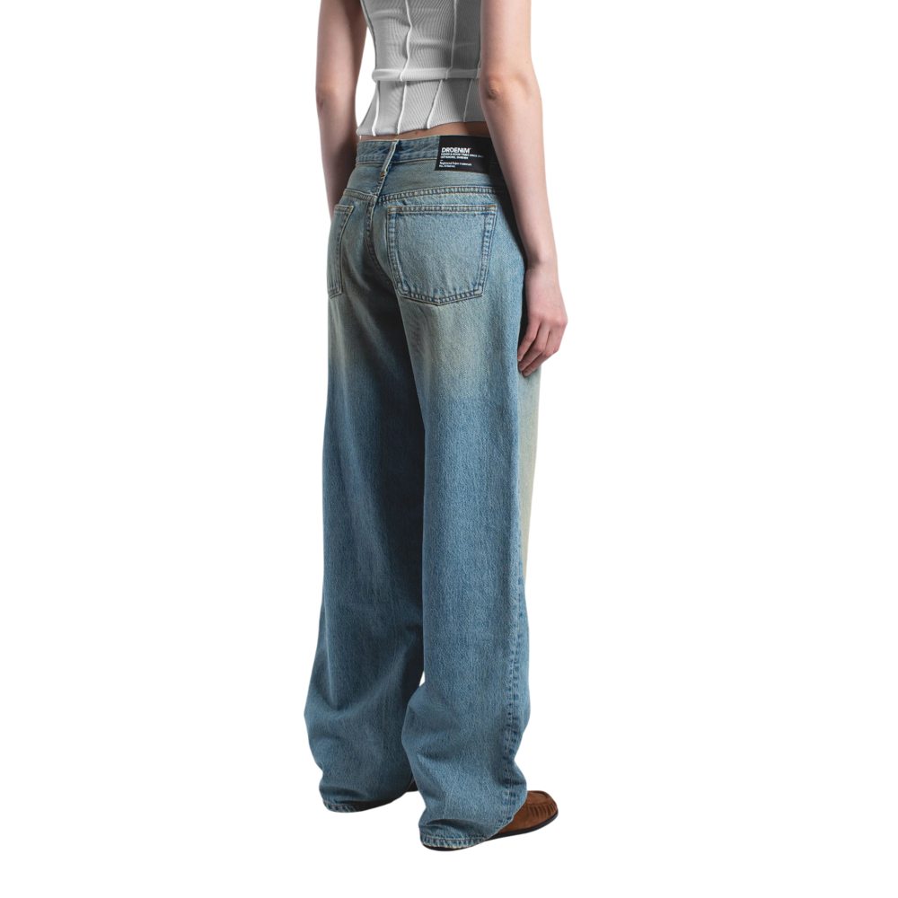 DRDENIM HILL LOW WIDE JEANS - STREAM SKY AGED