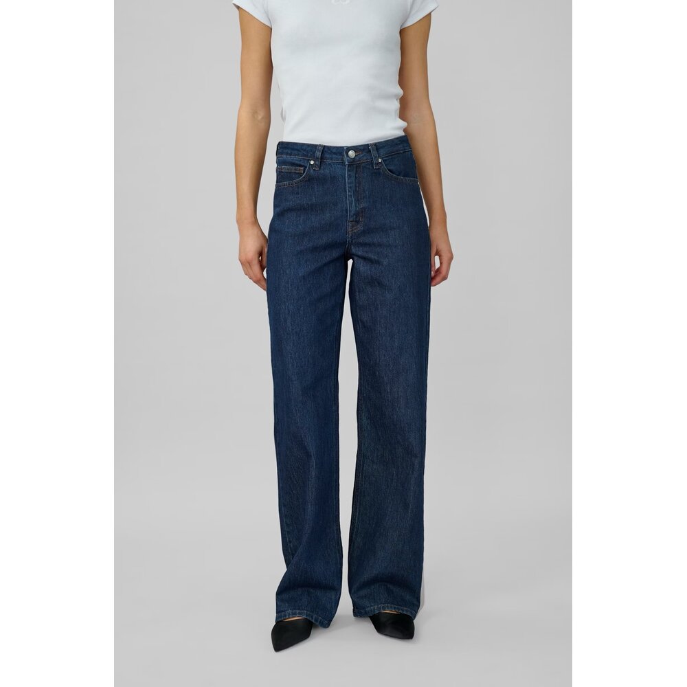 My Essential Wardrobe WIDE LEG JEANS - DARK BLUE UN-WASH