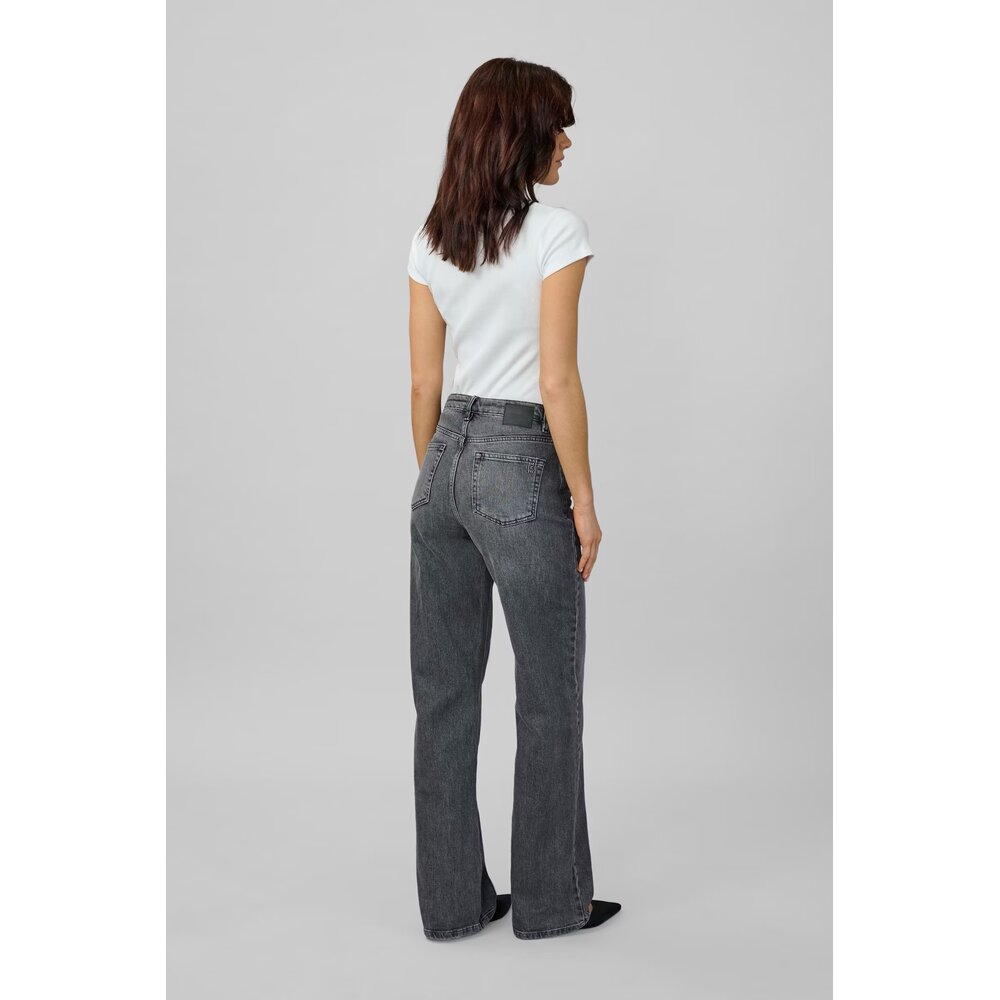 My Essential Wardrobe WIDE LEG JEANS - DARK GREY RETRO WASH