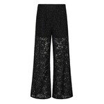 co'couture SIA SIMILI LACE PANTS - BLACK