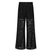 SIA SIMILI LACE PANTS - BLACK