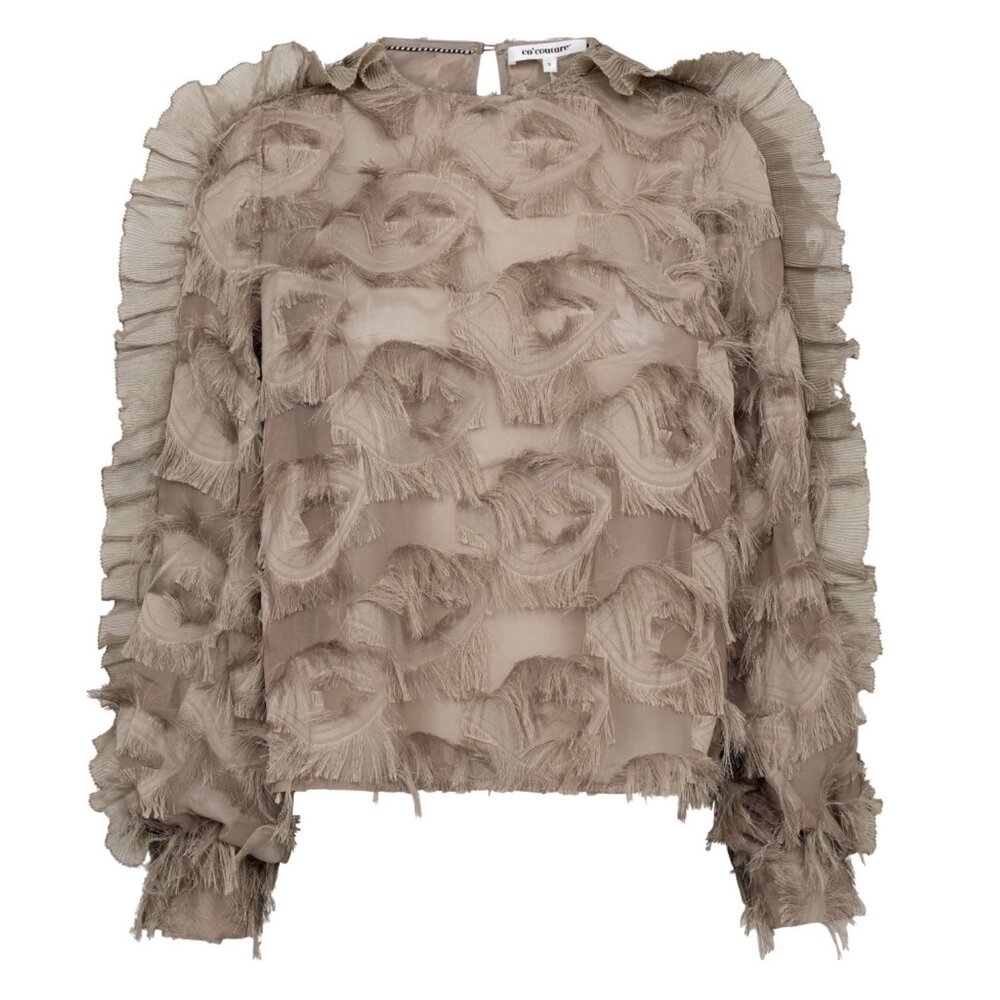 co'couture SYRA STRUCTURE BLOUSE - WALNUT