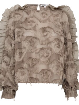 co'couture SYRA STRUCTURE BLOUSE - WALNUT