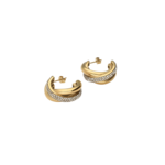 MIDNIGHT EARRINGS  - STRASS/GOLD My Jewellery MIDNIGHT EARRINGS  - STRASS/GOLD