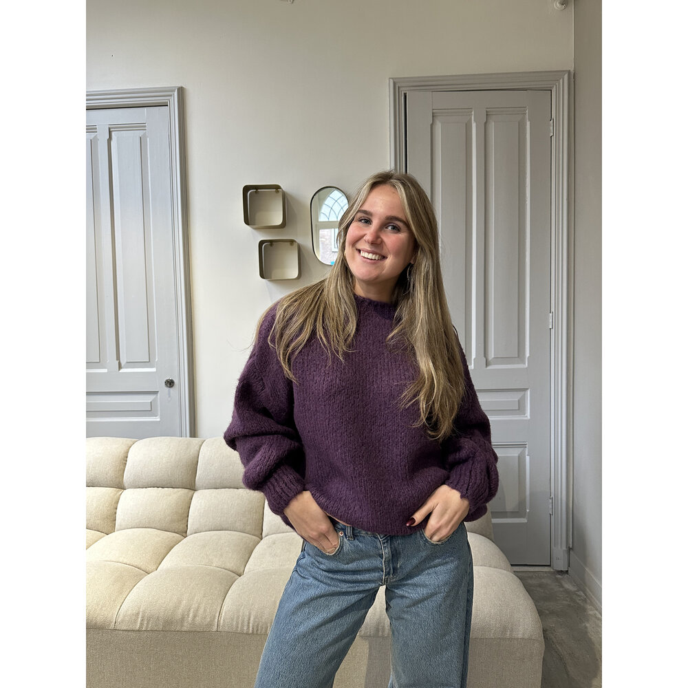 AMY SWEATER - PLUM LOTZ & LOT AMY SWEATER - PLUM