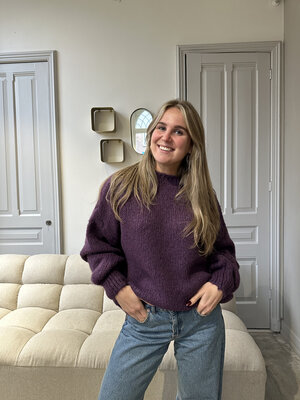 LOTZ & LOT AMY SWEATER - PLUM LOTZ & LOT AMY SWEATER - PLUM