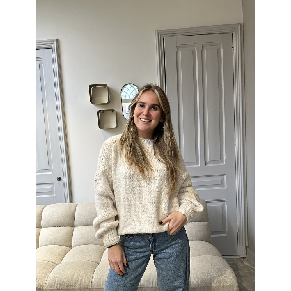AMY SWEATER - BEIGE LOTZ & LOT AMY SWEATER - BEIGE
