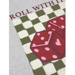 ROLL WITH IT SWEATER - GREY MELANGE Ydence ROLL WITH IT SWEATER - GREY MELANGE