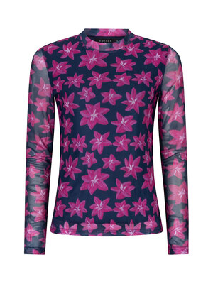 Ydence WILLEMIJN TOP - NAVY FLOWER Ydence WILLEMIJN TOP - NAVY FLOWER