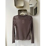 DOT MESH TOP - BROWN LOTZ & LOT DOT MESH TOP - BROWN