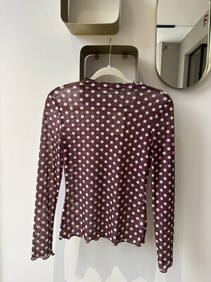 LOTZ & LOT DOT MESH TOP - BORDEAUX LOTZ & LOT DOT MESH TOP - BORDEAUX