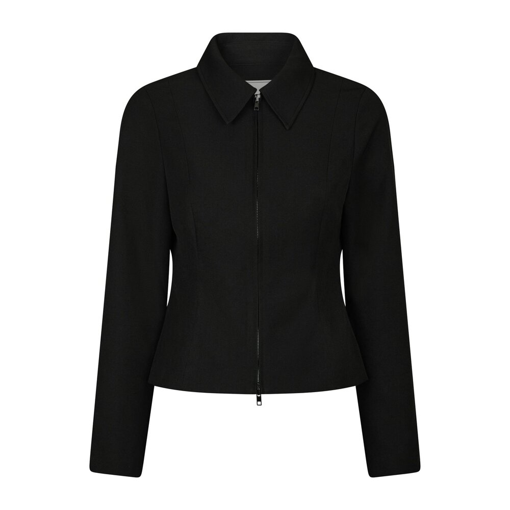 BERTHA STRUCTURE BLOUSE - BLACK Neo Noir BERTHA STRUCTURE BLOUSE - BLACK