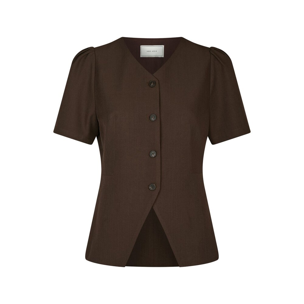 JULES BLOUSE - DARK BROWN Neo Noir JULES BLOUSE - DARK BROWN