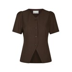 JULES BLOUSE - DARK BROWN Neo Noir JULES BLOUSE - DARK BROWN