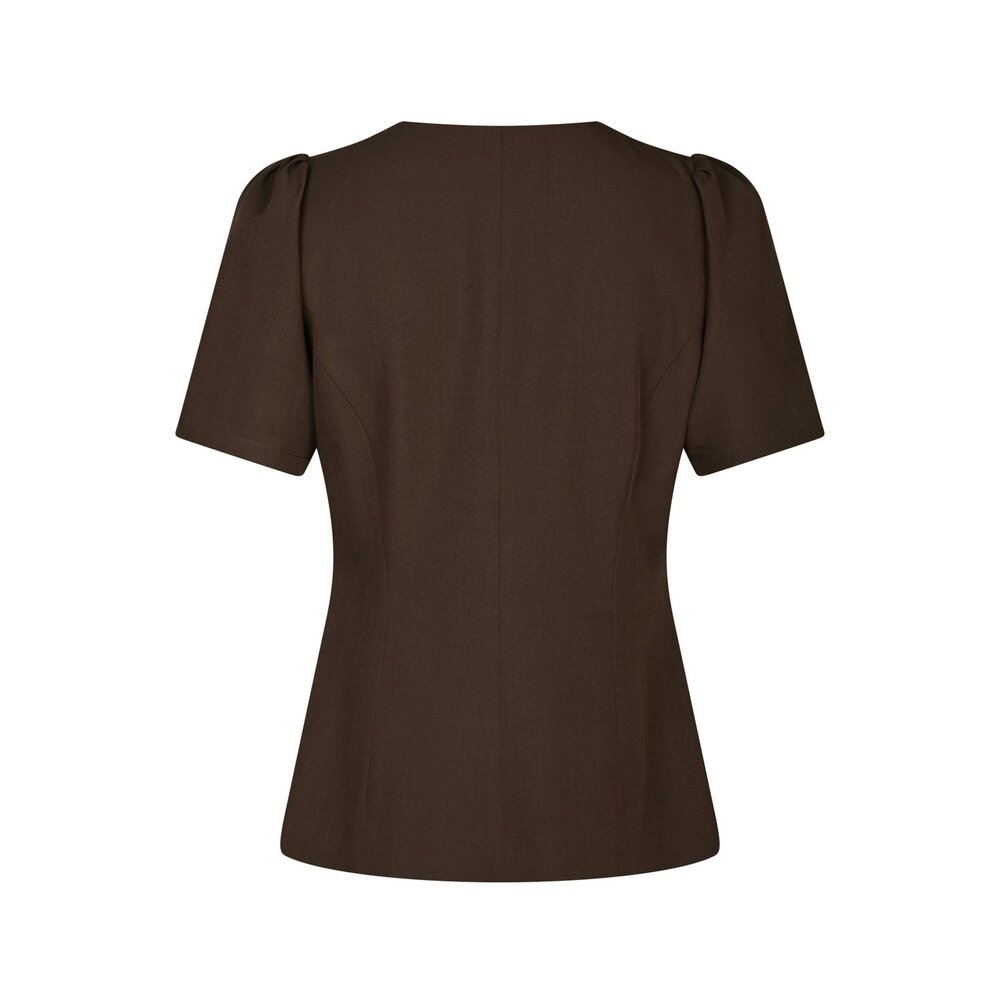 JULES BLOUSE - DARK BROWN Neo Noir JULES BLOUSE - DARK BROWN