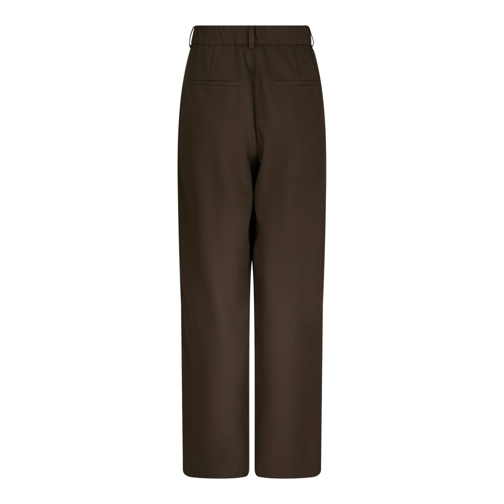 EMMET STRUCTURE PANTS - DARK BROWN Neo Noir EMMET STRUCTURE PANTS - DARK BROWN