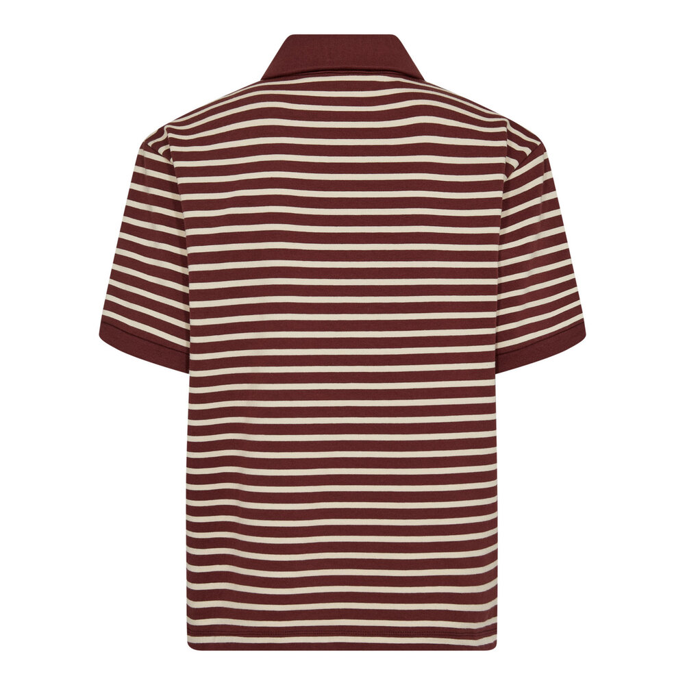 HAYES POLO TEE - WINERED co'couture HAYES POLO TEE - WINERED