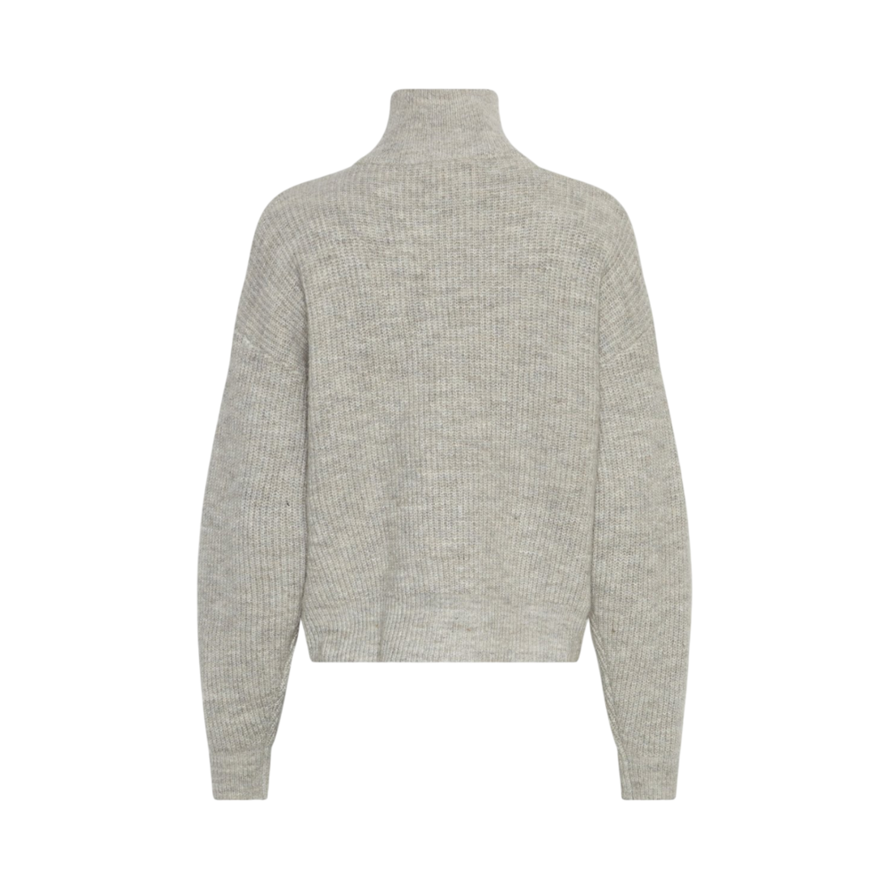 MEILANI GYTTA ZIP PULLOVER - WARM GREY MEILANI GYTTA ZIP PULLOVER - WARM GREY