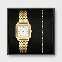 GIFT BOX GRACIEUSE PETITE WATCH - GOLD/WHITE