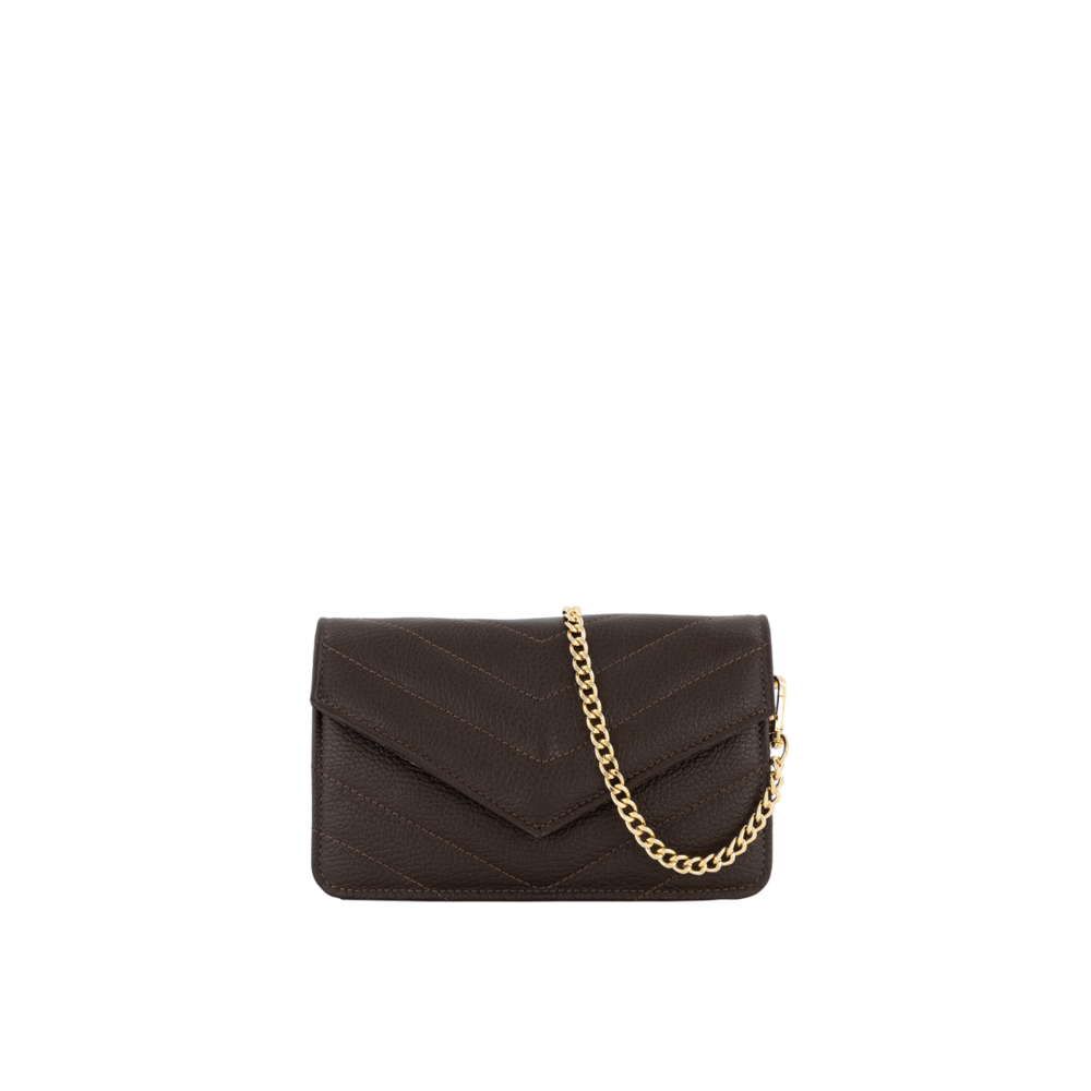 LAURIE CLASSIC GRAIN BAG - DARK BROWN LOTZ & LOT LAURIE CLASSIC GRAIN BAG - DARK BROWN