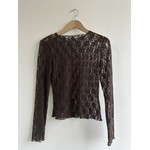 LOTZ & LOT LACE TOP - BROWN