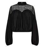 MINGO MIX LACE BLOUSE - BLACK co'couture MINGO MIX LACE BLOUSE - BLACK